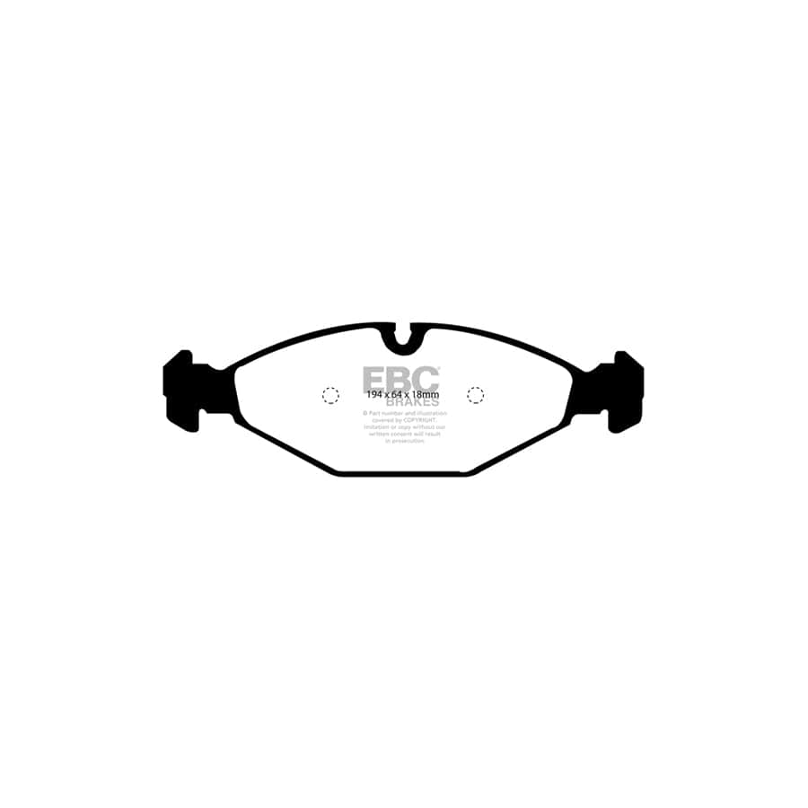 EBC PDKF590 Daimler Jaguar Ultimax Front Brake Pad & Plain Disc Kit - ATE Caliper (Inc. Double Six & XJ12) 2 | Duco Car Parts UK Car Parts