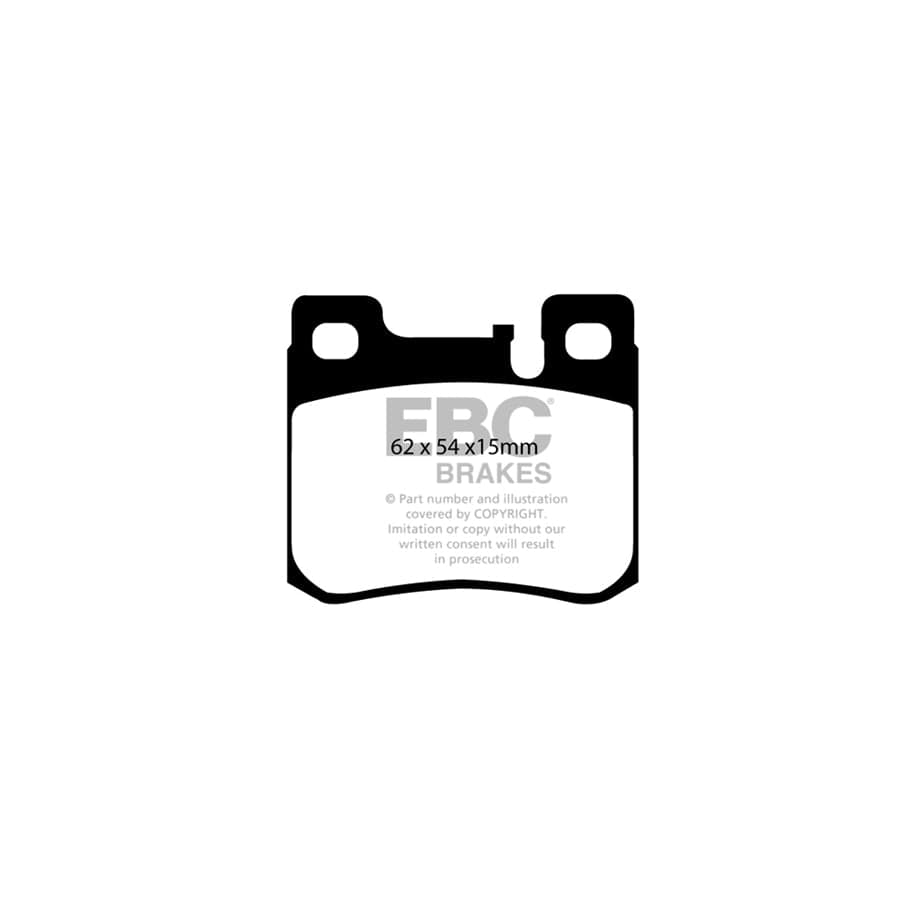 EBC PD02KR249 Mercedes-Benz W202 R170 Redstuff Rear Brake Pad & Plain Disc Kit - ATE Caliper 2 | Duco Car Parts UK Car Parts