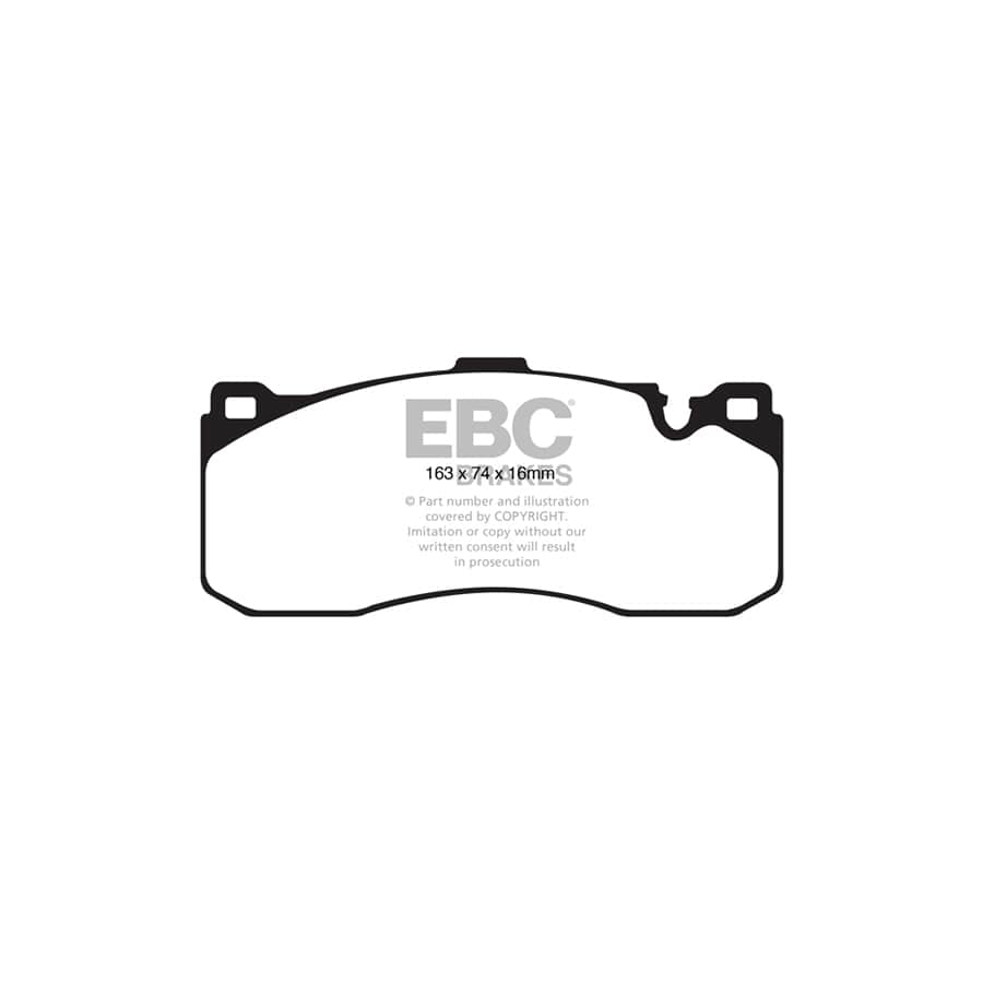 EBC PD03KF1417 BMW E82 E88 Yellowstuff Front Brake Pad & Plain Disc Kit 2 | Duco Car Parts UK Car Parts