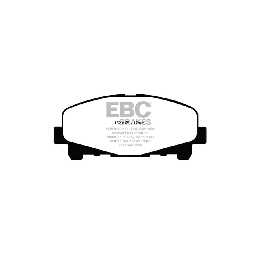 EBC PD03KF1419 Honda Accord Yellowstuff Front Brake Pad & Plain Disc Kit 2 | Duco Car Parts UK Car Parts