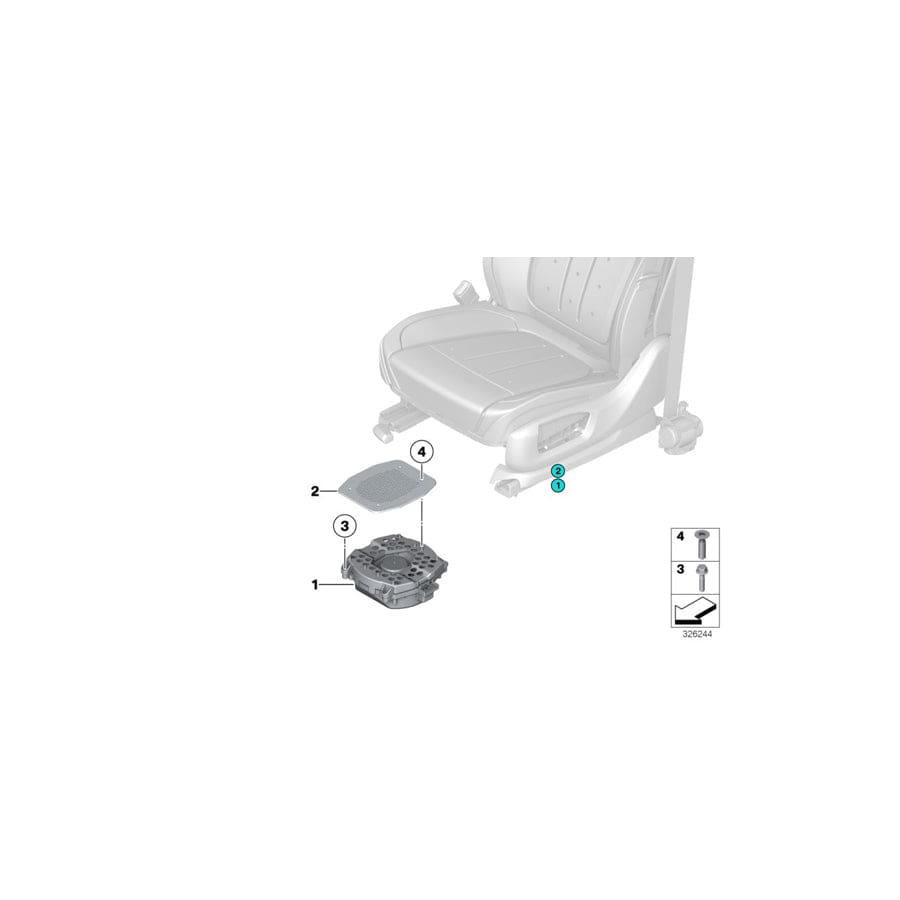 Genuine BMW 65132622477 F92 F93 G16 Central Woofer Trim (Inc. 840i, 840iX & M8) | Duco Car Parts UK Car Parts