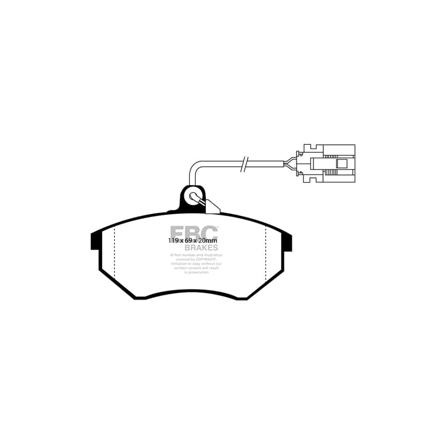 EBC PDKF2088 VW Ultimax Front Brake Pad & Plain Disc Kit - Girling/TRW Caliper (Inc. Corrado, Golf, Passat, Vento) 2 | Duco Car Parts UK Car Parts