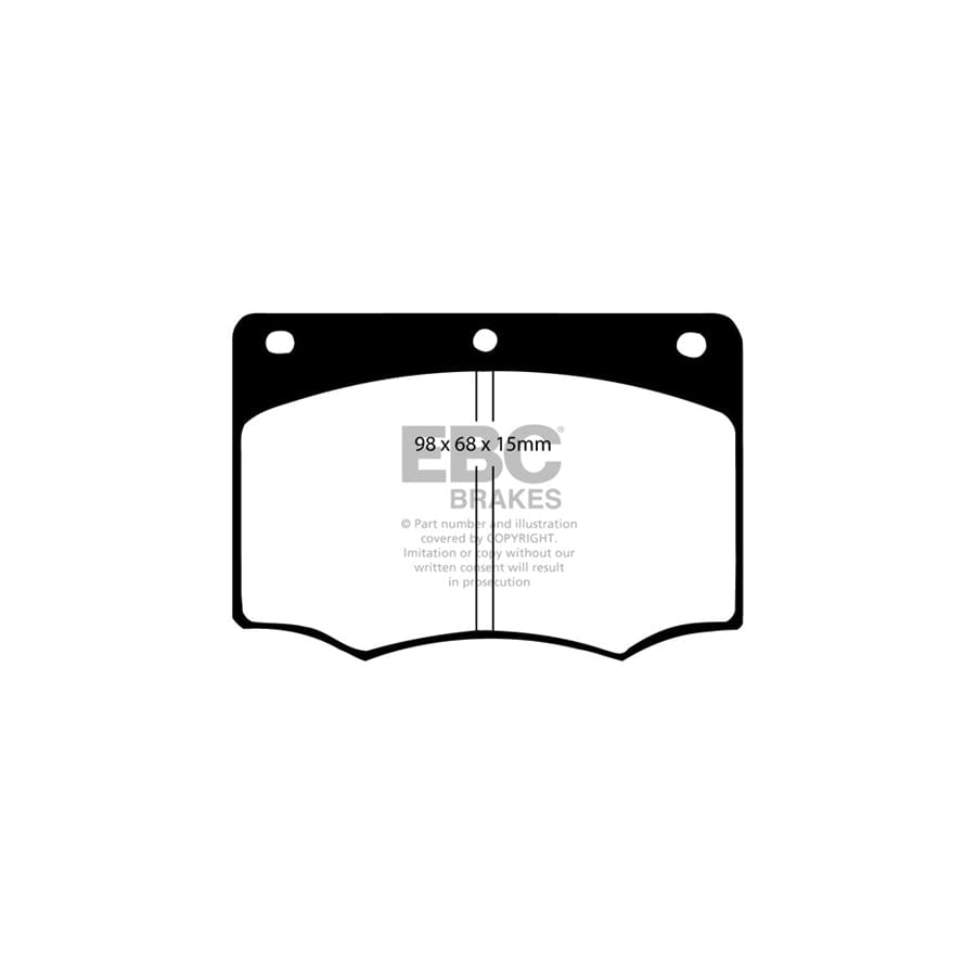 EBC PD01KF575 Ford TVR Greenstuff Front Brake Pad & Plain Disc Kit  (Inc. Granada Mk2 & 280) 2 | Duco Car Parts UK Car Parts