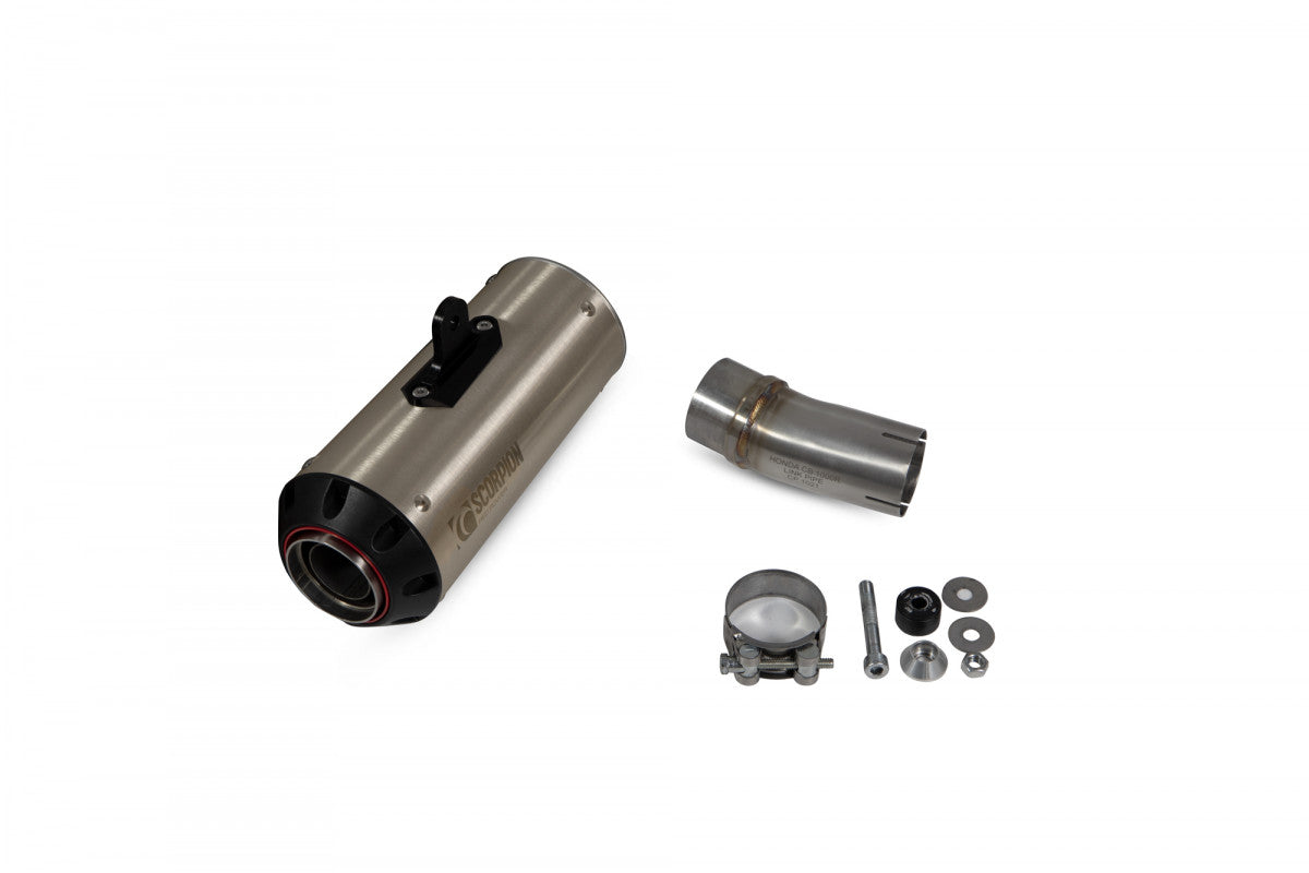 Scorpion PHA187TEO Honda CB1000 R Red Power Slip-On - Titanium Sleeve | Duco Car Parts UK UK
