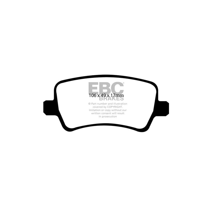 EBC PDKR938 Volvo XC60 Ultimax Rear Brake Pad & Plain Disc Kit - TRW Caliper 2 | Duco Car Parts UK Car Parts