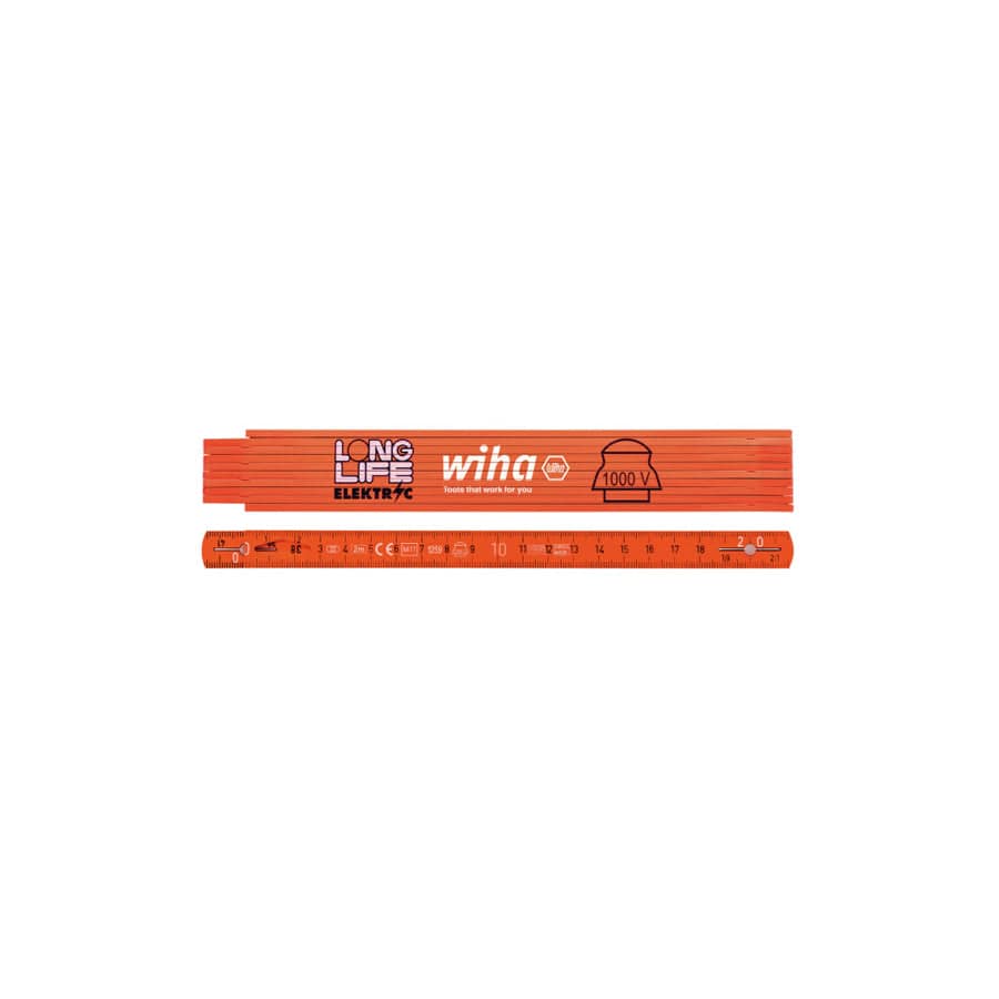 Wiha WHA42068 Longlife® Electrician's Folding Ruler 2m | Duco Car Parts UK