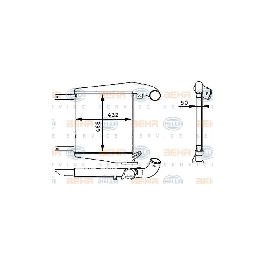 Hella 8ML 376 723-711 Intercooler