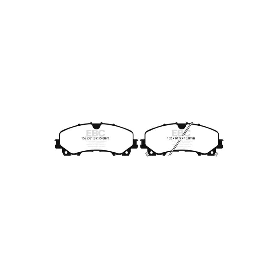 EBC PDKF2446 Nissan Renault Ultimax Front Brake Pad & Plain Disc Kit - TRW Caliper (Inc. X-Trail & Koleos 2) 2 | Duco Car Parts UK Car Parts