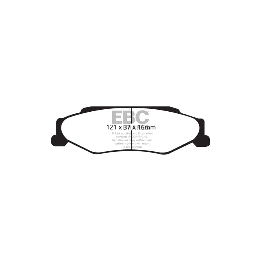 EBC PDKR203 Cadillac Chevrolet Ultimax Rear Brake Pad & Plain Disc Kit (Inc. XLR & Corvette C5) 2 | Duco Car Parts UK Car Parts