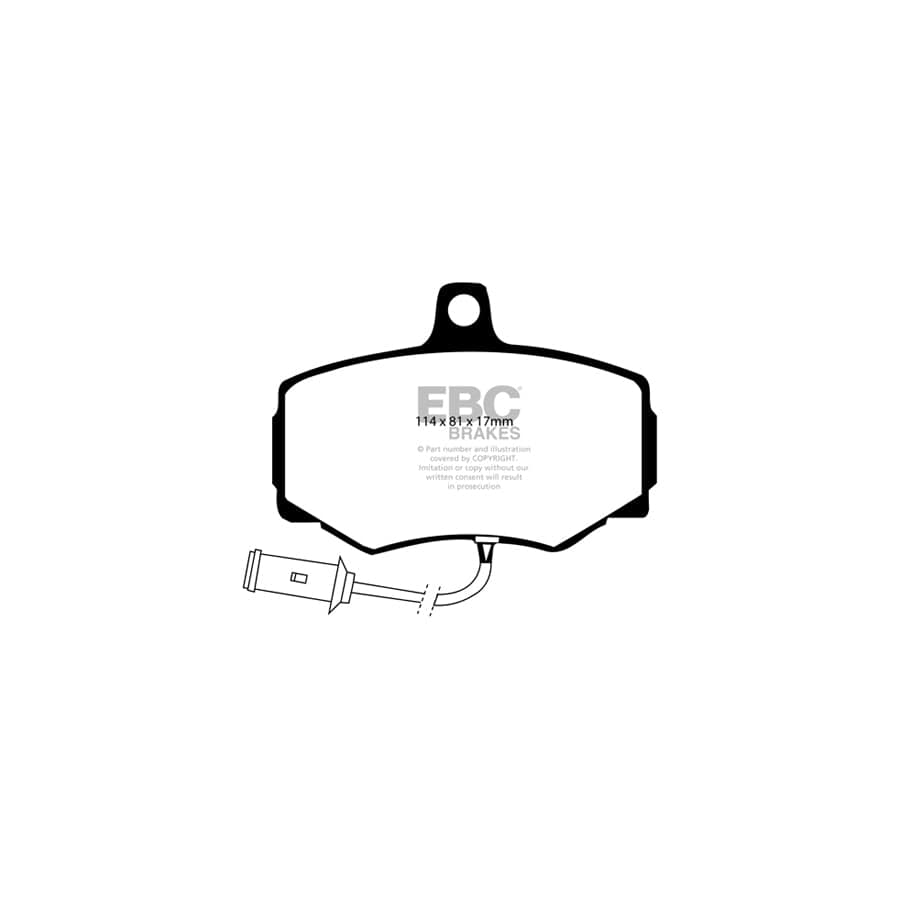EBC PDKF595 Daimler Jaguar Ultimax Front Brake Pad & Plain Disc Kit - Girling/TRW Caliper (Inc. Sovereign & XJ6) 2 | Duco Car Parts UK Car Parts