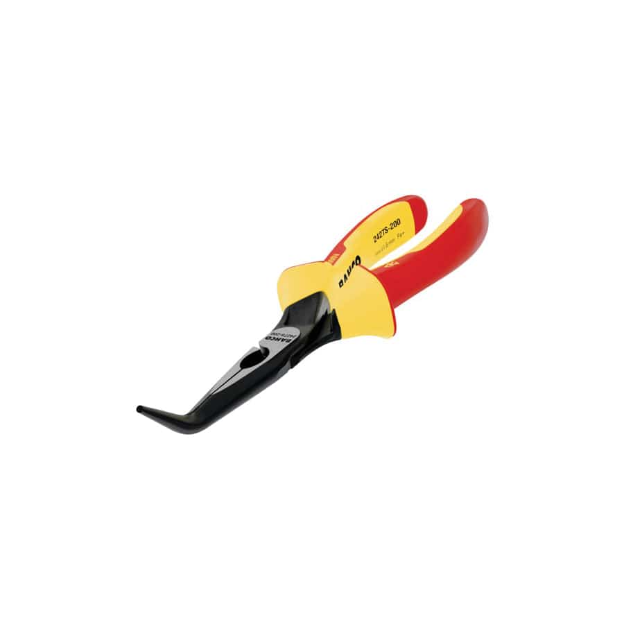 Bahco BAH2427S200 2427S ERGO™ Insulated 45° Bent Nose Pliers 200mm (8in) | Duco Car Parts UK