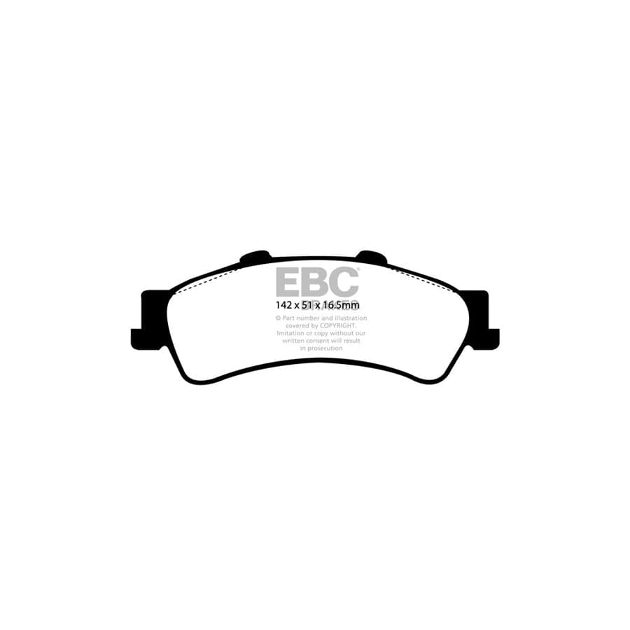 EBC PDKR205 Chevrolet Ultimax Rear Brake Pad & Plain Disc Kit (Inc. Astro & Tahoe 4WD) 2 | Duco Car Parts UK Car Parts