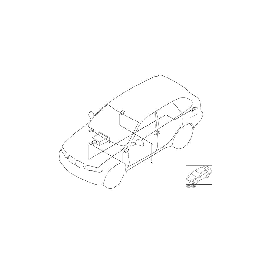 Genuine BMW 61112209395 E71 E72 Audio Wiring Harness, Duplicate (Inc. X6 40iX, X6 50iX & Hybrid X6) | Duco Car Parts UK Car Parts