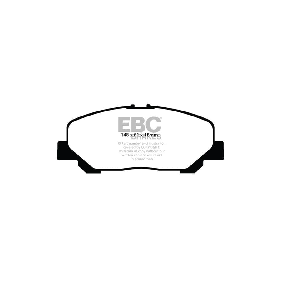 EBC PD03KF1436 Toyota Yellowstuff Front Brake Pad & Plain Disc Kit (Inc. Alphard, Estima, Lucida, Vellfire) 2 | Duco Car Parts UK Car Parts