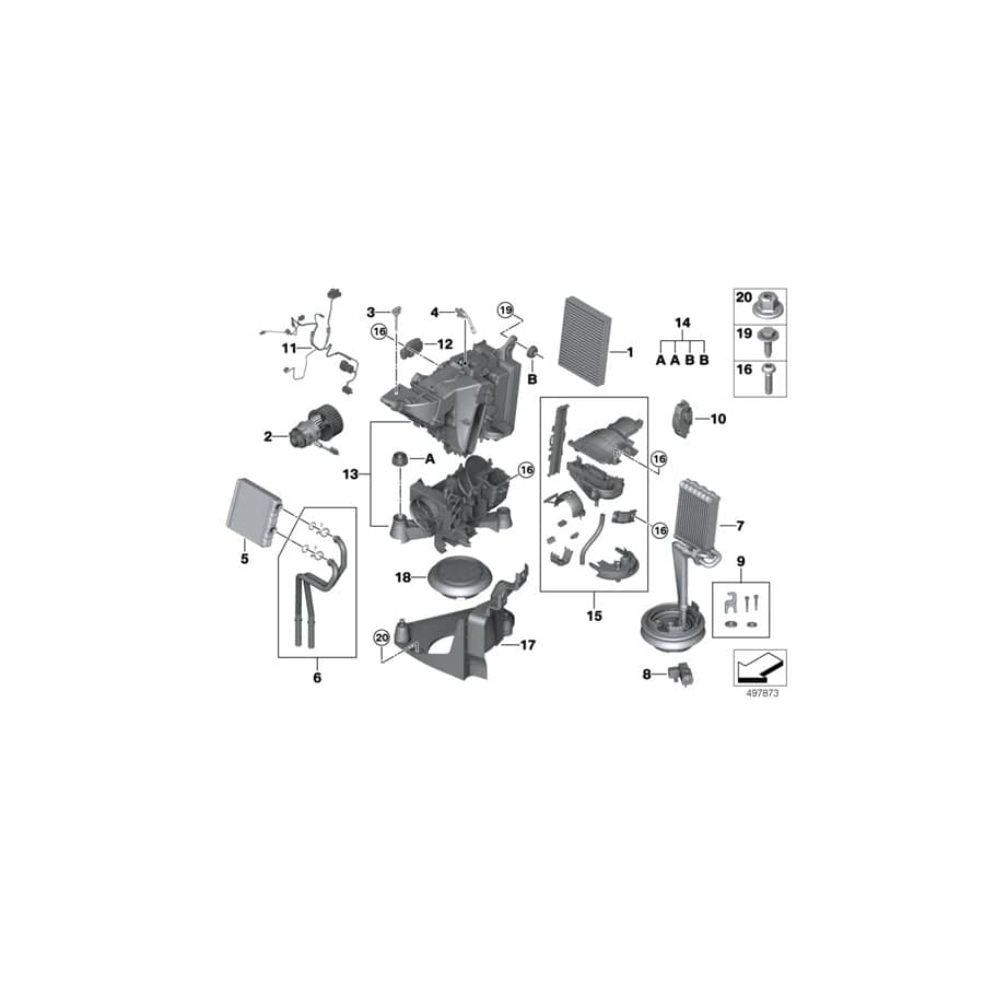 Genuine BMW 64119869533 G07 Empty Housing F Rear Air Conditioning (Inc. X7 M50iX, X7 40iX & X7 30dX) | Duco Car Parts UK Car Parts