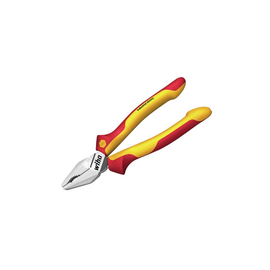 Wiha WHA38855 Industrial electric Combination Pliers with DynamicJoint® 180mm | Duco Car Parts UK