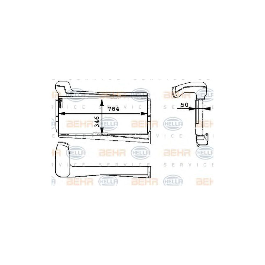 Hella 8ML 376 723-631 Intercooler