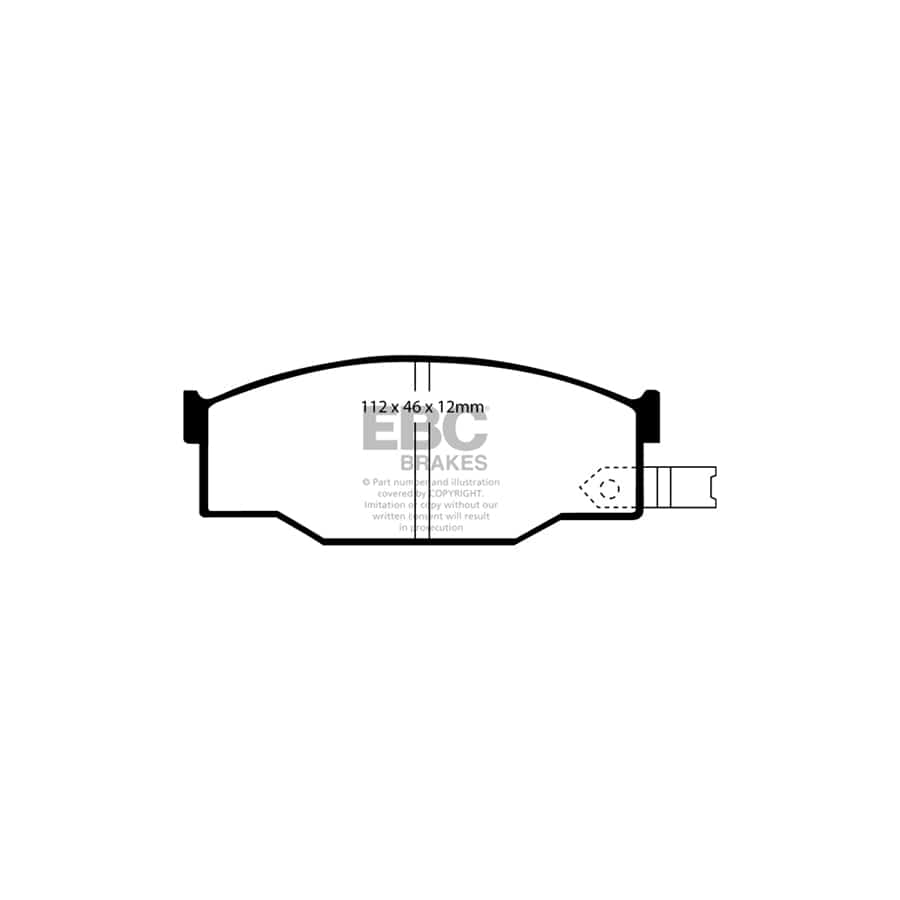 EBC PDKF972 Isuzu Piazza Ultimax Front Brake Pad & Plain Disc Kit 2 | Duco Car Parts UK Car Parts