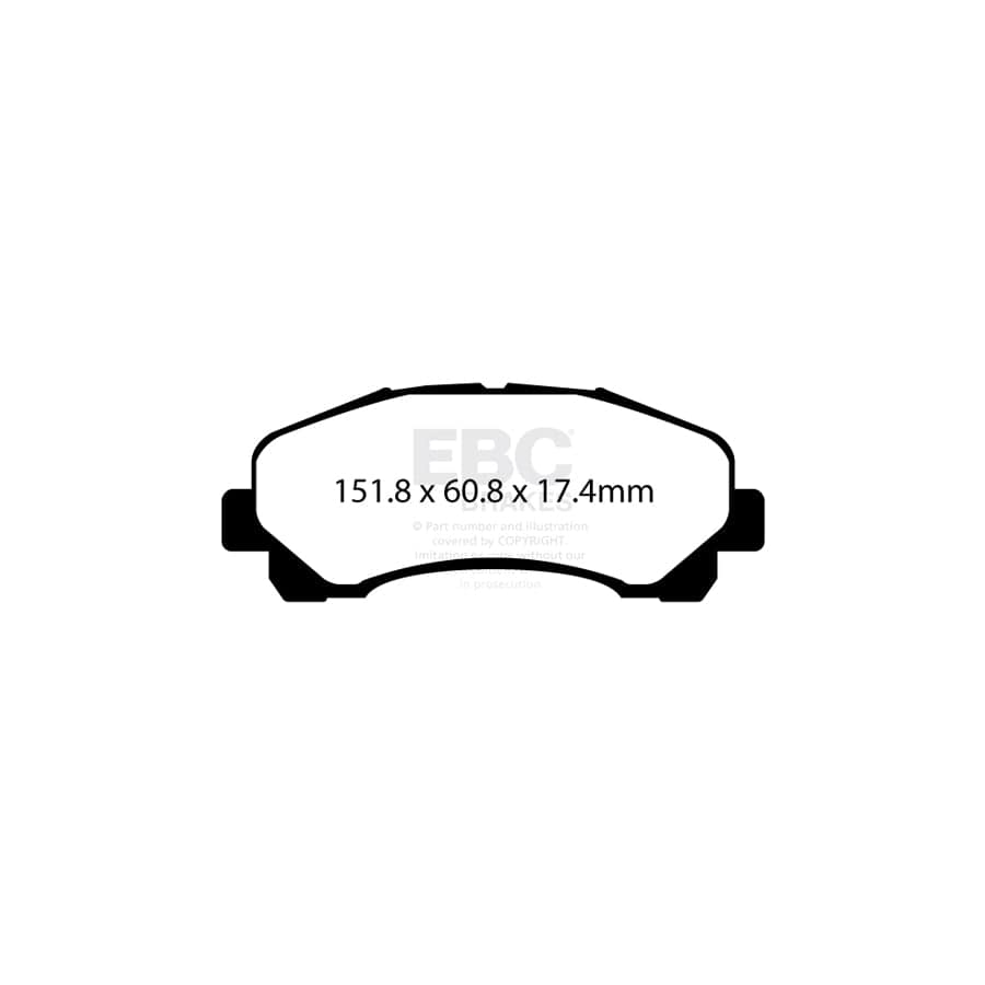 EBC PDKF971 Isuzu D-MAX Ultimax Front Brake Pad & Plain Disc Kit 2 | Duco Car Parts UK Car Parts