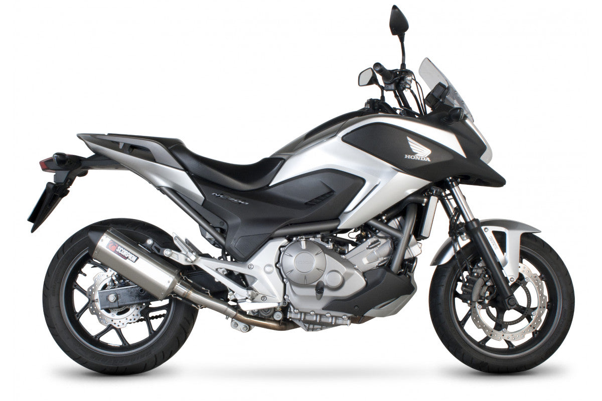 Scorpion RHA155SEO Honda Serket Parallel Slip-On - Brushed Stainless Steel Sleeve (NC700 S / NC700 X) | Duco Car Parts UK UK