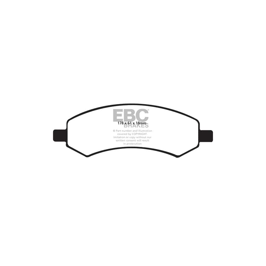 EBC PDKF600 Dodge Ram Trucks Ultimax Front Brake Pad & Plain Disc Kit (Inc. Durango & Ram 1500) 2 | Duco Car Parts UK Car Parts
