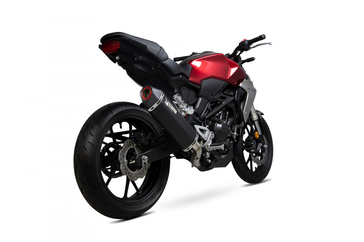 Scorpion RHA185BCER Honda CB300 R Serket Parallel Slip-On - Black Ceramic Coated Sleeve | Duco Car Parts UK UK