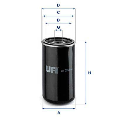 UFI 24.263.00 Fuel Filter