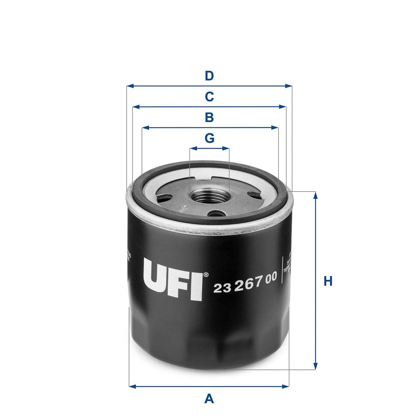 UFI 23.267.00 Oil Filter