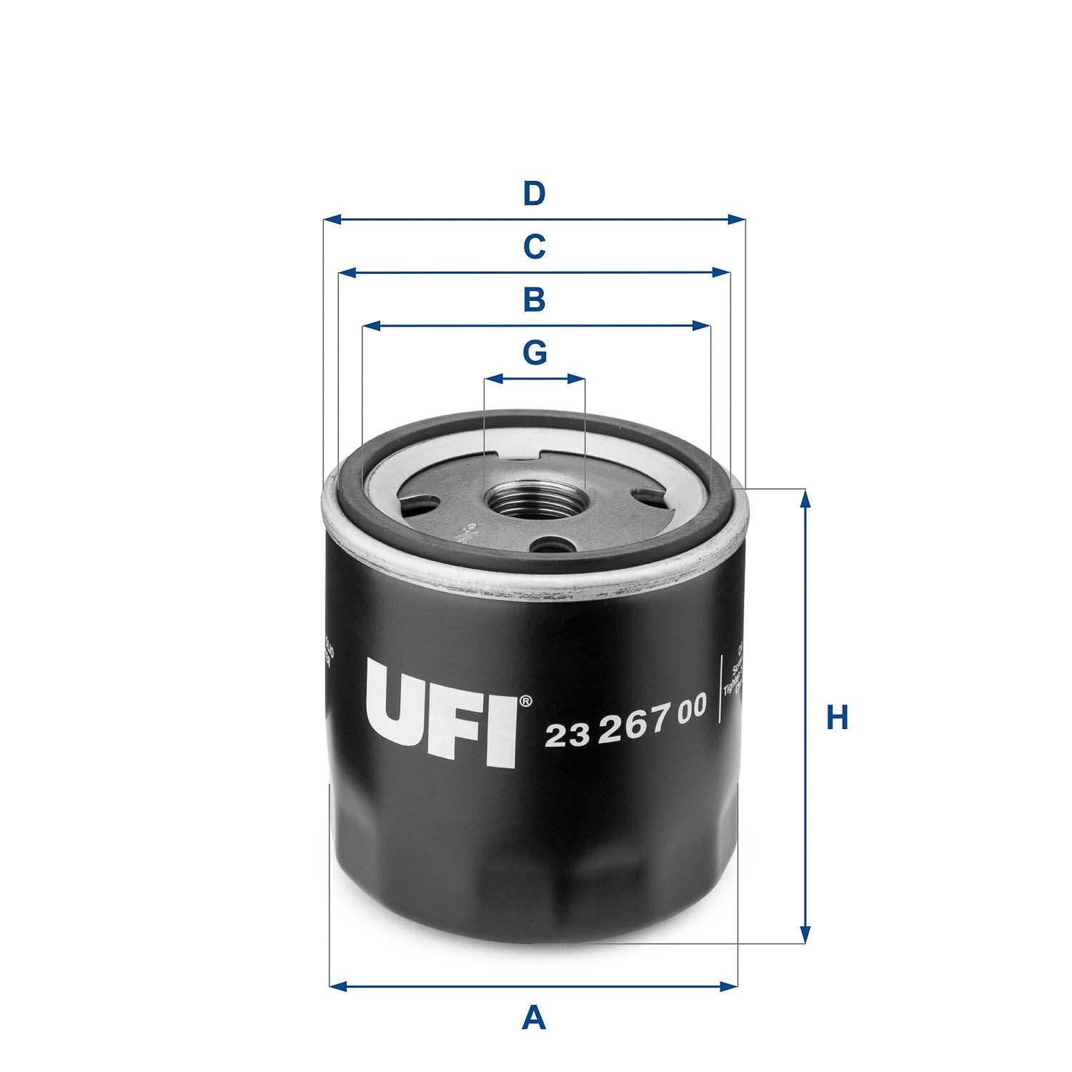 UFI 23.267.00 Oil Filter