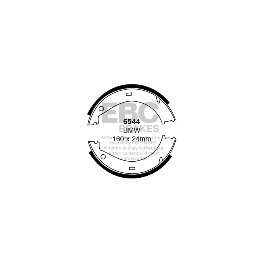 EBC 6544 BMW E36  E85 Rear Brake Shoes 1 | Duco Car Parts UK Car Parts