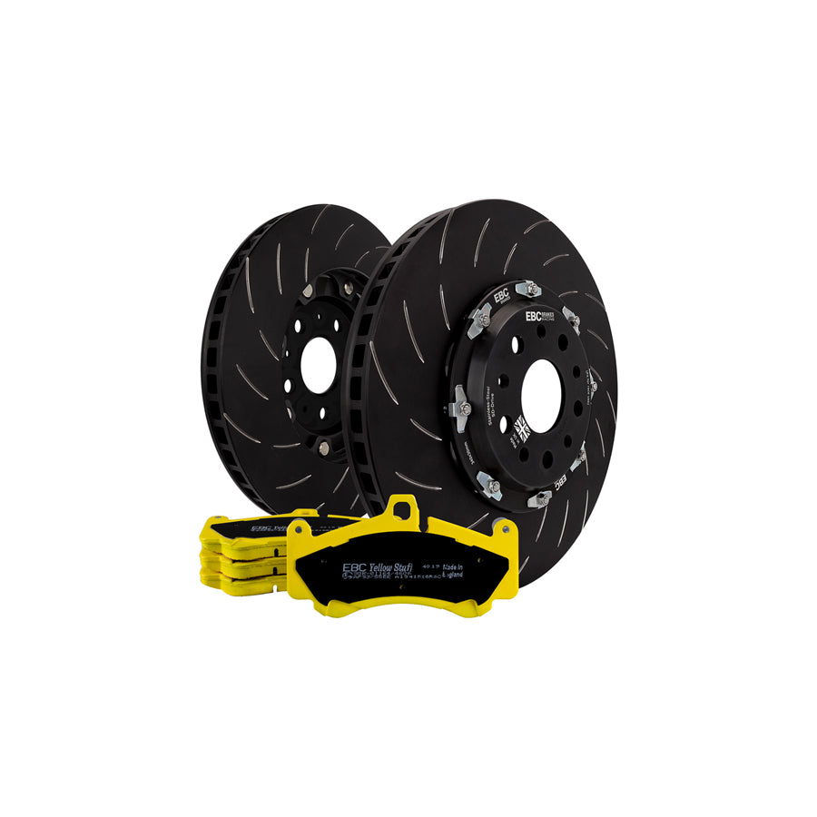 EBC P2DK025Y Lexus Front Kit Yellowstuff Pads & 2-Piece Fully-Floating Discs - Brembo Caliper (Inc. GS-F & RC-F) 1 | Duco Car Parts UK Car Parts