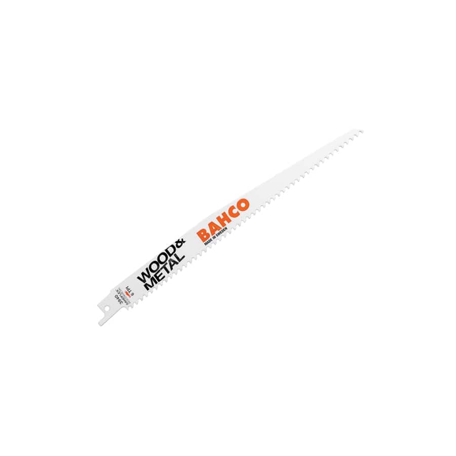 Bahco BAH39402286W Wood & Metal Bi-Metal Reciprocating Blade 228mm 6 TPI (Pack 5) | Duco Car Parts UK
