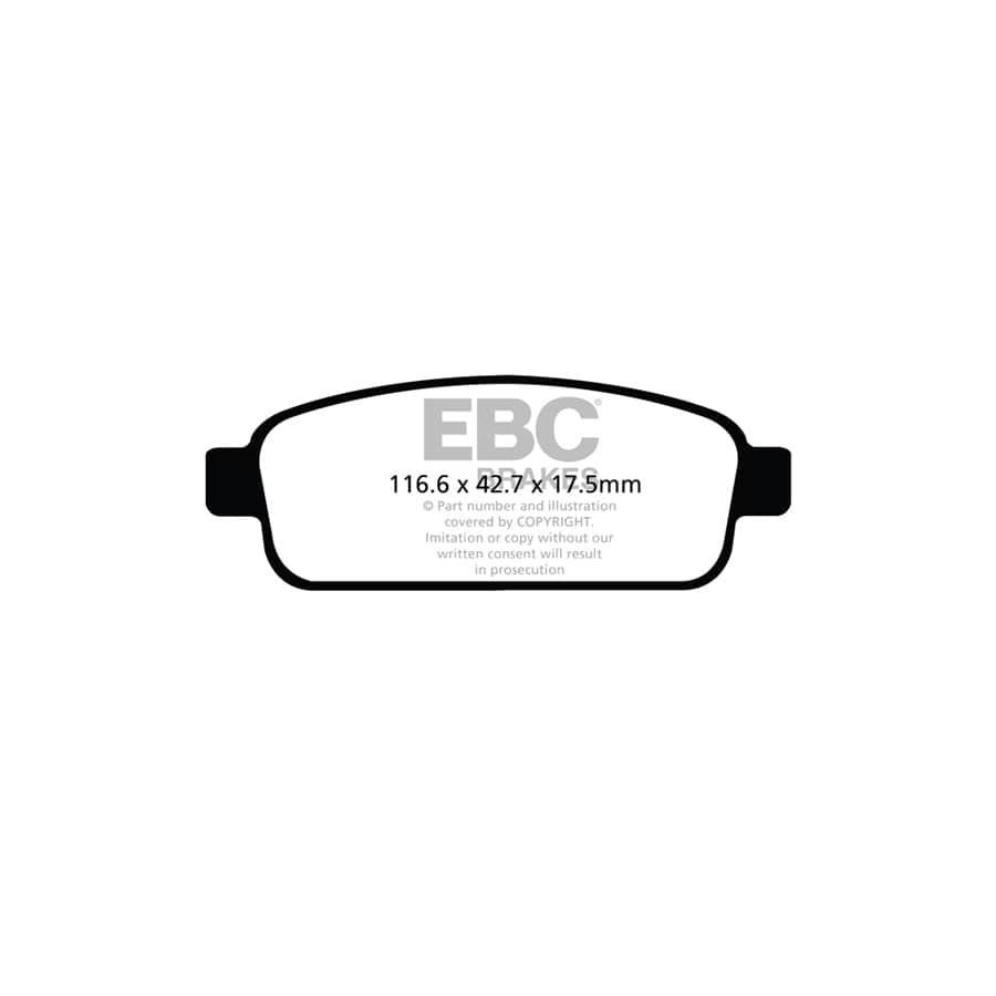 EBC PDKR216 Chevrolet Opel Vauxhall Ultimax Rear Brake Pad & Plain Disc Kit - TRW Caliper 2 | Duco Car Parts UK Car Parts