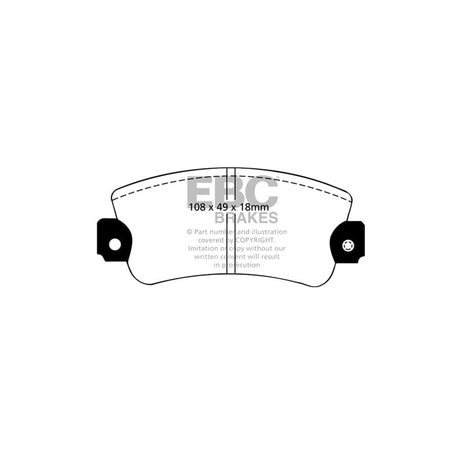 EBC PDKF210 Fiat Innocenti Lancia Seat Ultimax Front Brake Pad & Plain Disc Kit 2 | Duco Car Parts UK Car Parts