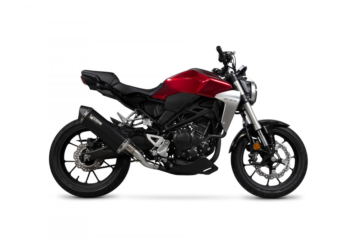 Scorpion RHA185BCER Honda CB300 R Serket Parallel Slip-On - Black Ceramic Coated Sleeve | Duco Car Parts UK UK