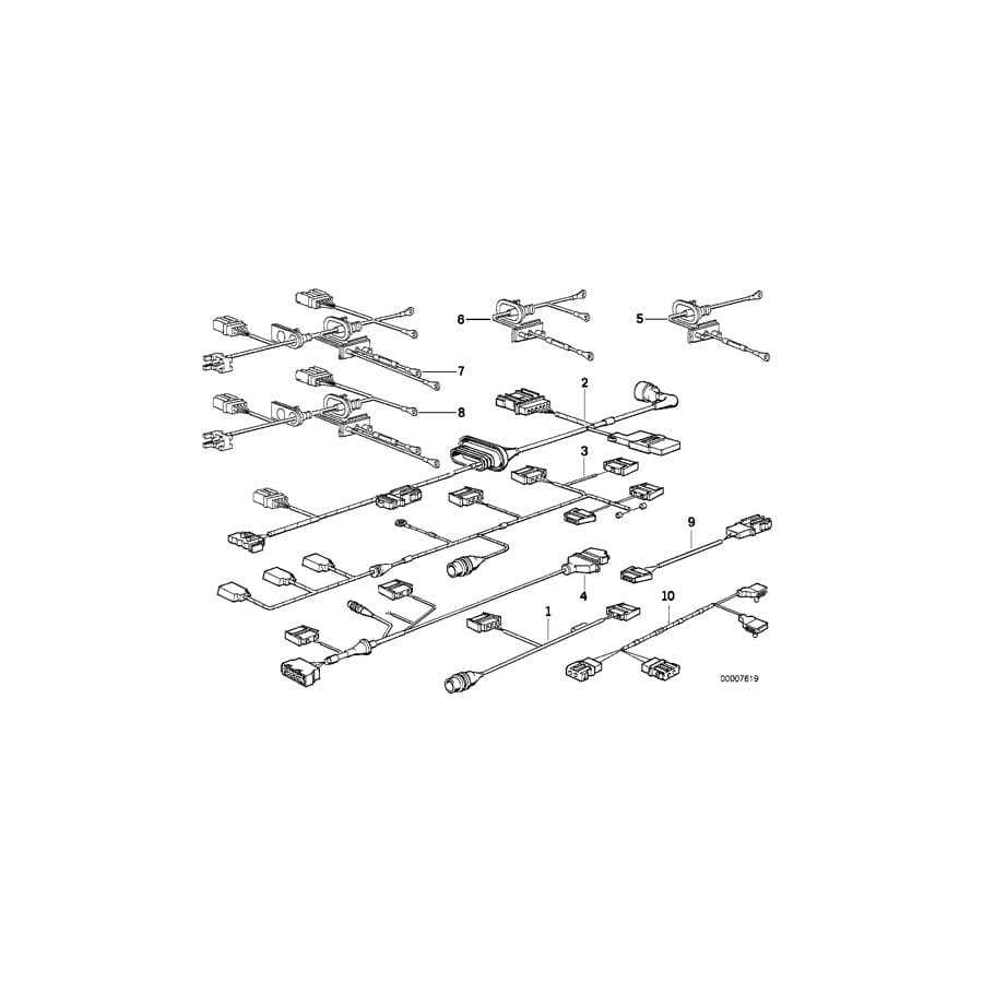 Genuine BMW 61128367268 E34 Wiring For Passenger Airbag (Inc. 525i, 520i & 518g) | Duco Car Parts UK Car Parts