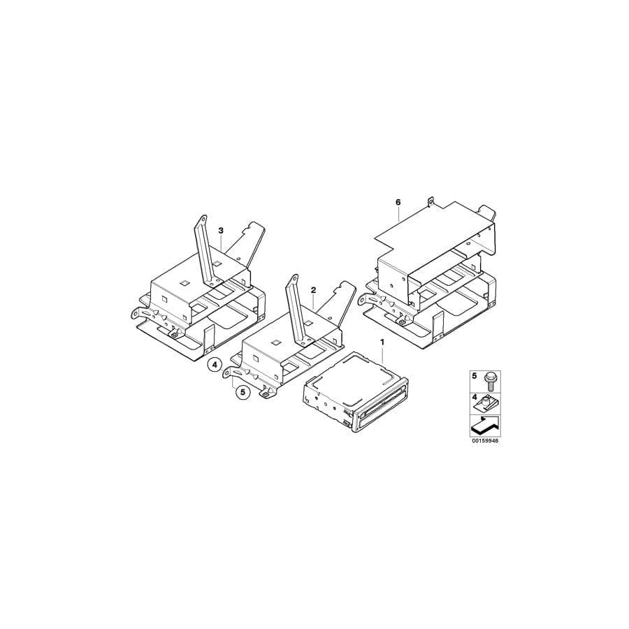 Genuine BMW 65103405144 E83 E83 Bracket Navigation Computer/Video Module (Inc. X3 1.8d, X3 2.5si & X3 2.0d) | Duco Car Parts UK Car Parts