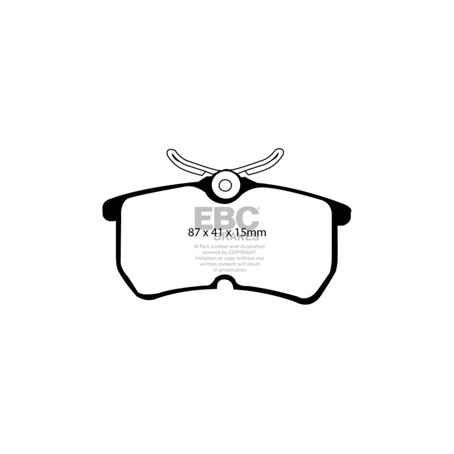 EBC DP91218 Ford Orangestuff Rear Brake Pads  - Girling/TRW Caliper 2 | Duco Car Parts UK Car Parts
