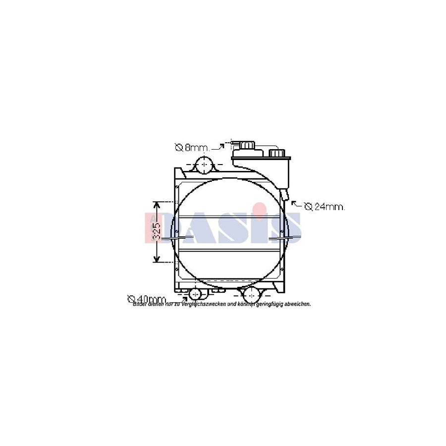 AKS Dasis 390027N Engine Radiator | Duco Car Parts UK