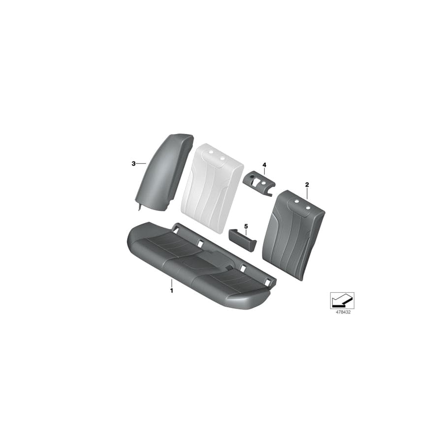 Genuine BMW 52207456295 G30 Side Finisher, Leather, Left LZNI MOKKA (Inc. 530i, 540dX & M550iX) | Duco Car Parts UK Car Parts