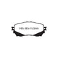 EBC PDKF2461 Mazda 6 Ultimax Front Brake Pad & Plain Disc Kit - TRW Caliper 2 | Duco Car Parts UK Car Parts