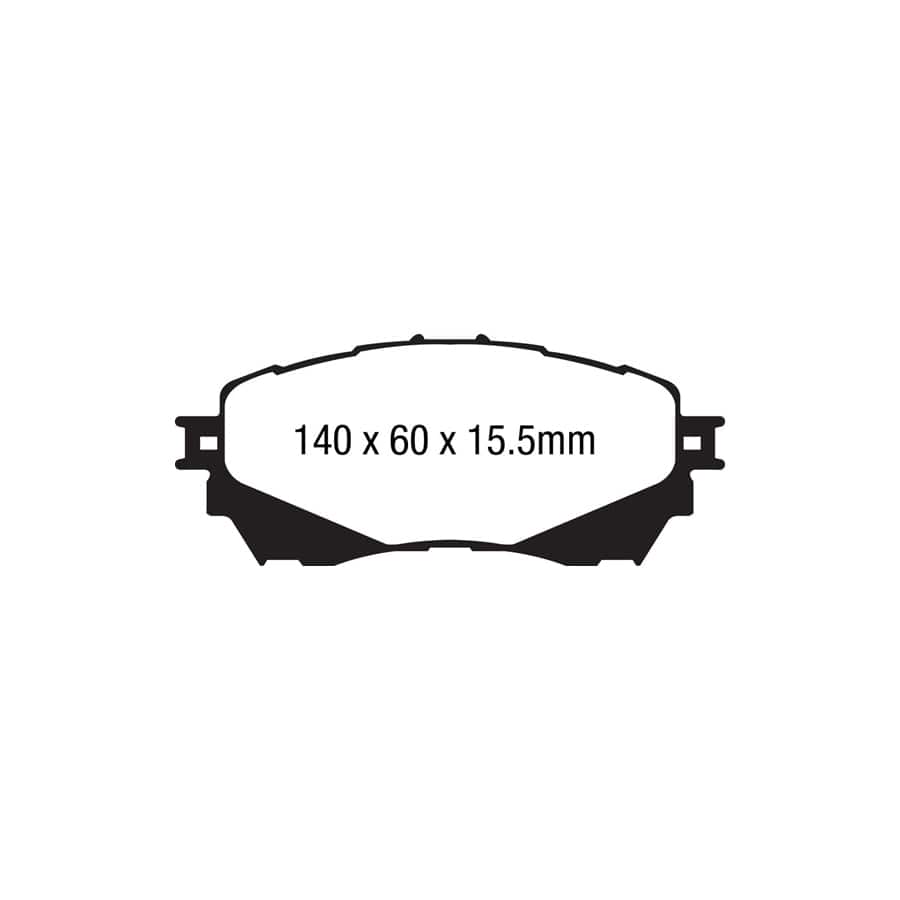 EBC PDKF2461 Mazda 6 Ultimax Front Brake Pad & Plain Disc Kit - TRW Caliper 2 | Duco Car Parts UK Car Parts