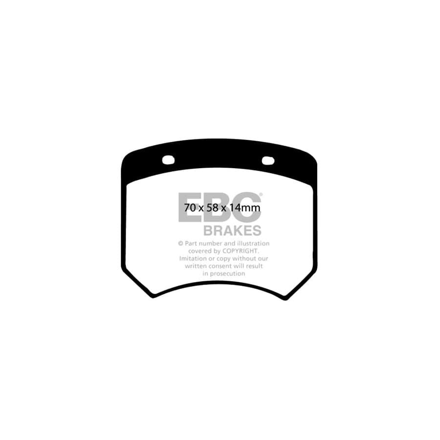 EBC PD03KF152 Austin Morris Mini Yellowstuff Front Brake Pad & Plain Disc Kit 2 | Duco Car Parts UK Car Parts
