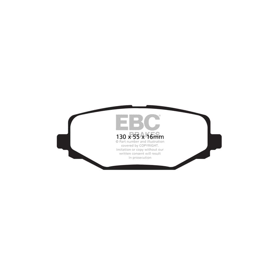 EBC PDKR225 Chrysler Fiat Lancia Ultimax Rear Brake Pad & Plain Disc Kit (Inc. Grand Voyager, Freemont, Voyager) 2 | Duco Car Parts UK Car Parts