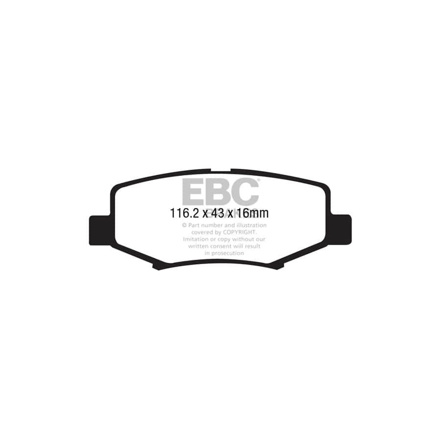 EBC PD11KR354 Jeep Wrangler (JK) Greenstuff Rear Brake Pad & GD Disc Kit 2 | Duco Car Parts UK Car Parts