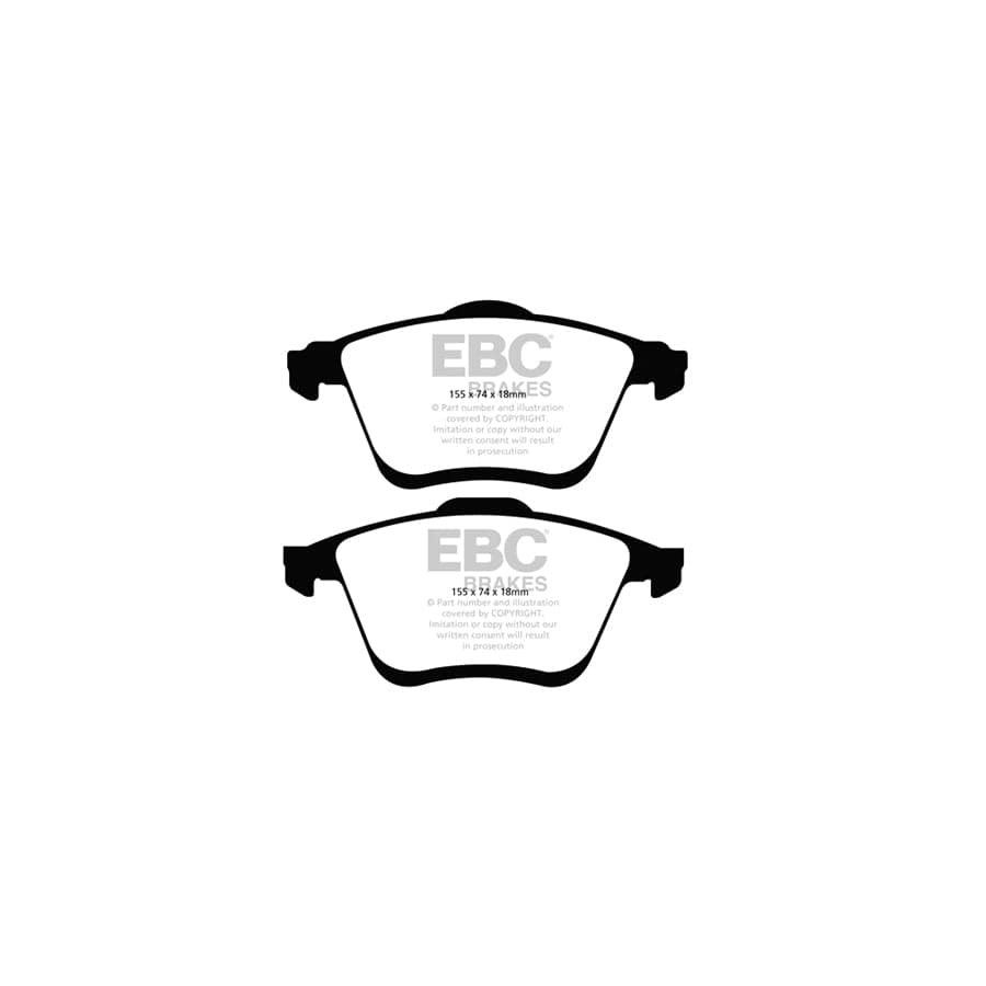 EBC PD11KF689 Mazda 6 Greenstuff Front Brake Pad & GD Disc Kit 2 | Duco Car Parts UK Car Parts