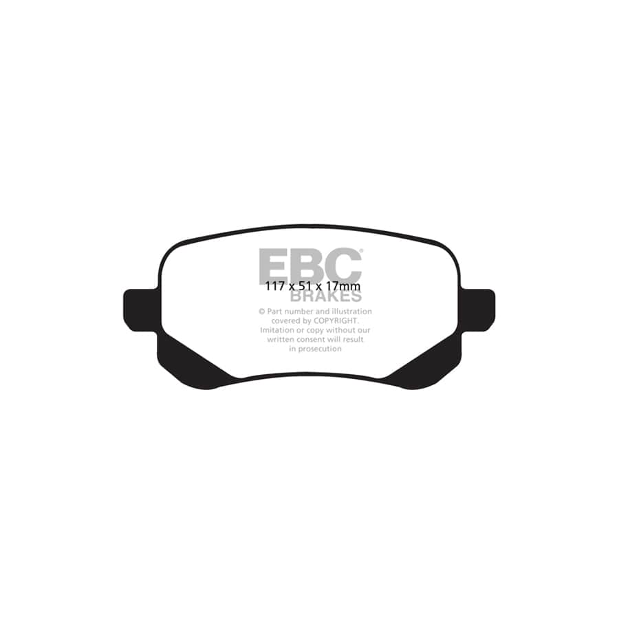 EBC PDKR224 Chrysler Dodge Fiat Lancia Ultimax Rear Brake Pad & Plain Disc Kit (Inc. Grand Voyager, Journey & Freemont) 2 | Duco Car Parts UK Car Parts