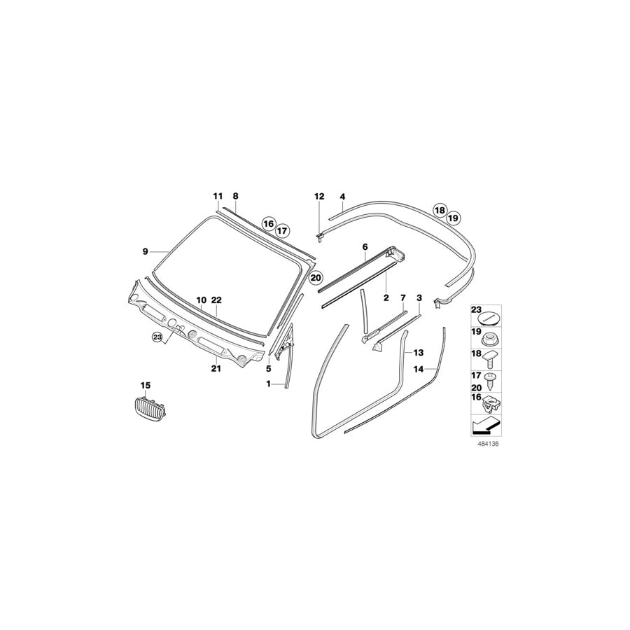 Genuine BMW 51137322210 E82 E88 Trim Grill, High-Gloss Black, Right (Inc. 118d, 128i & 120d) | Duco Car Parts UK