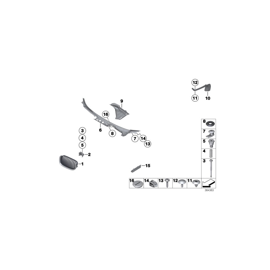 Genuine BMW 51137298873 F03 F01 F02 Trim Cover, Decor Element, Left (Inc. 750Li, 750LiX 4.4 & 730Li) | Duco Car Parts UK