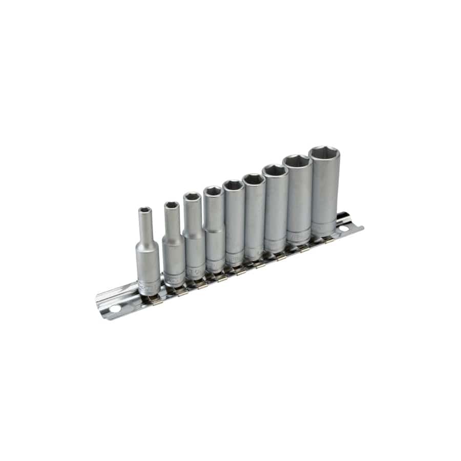 Teng TENM1407 M1407 Deep Socket Clip Rail Set of 10 Metric 1/4in Drive | Duco Car Parts UK